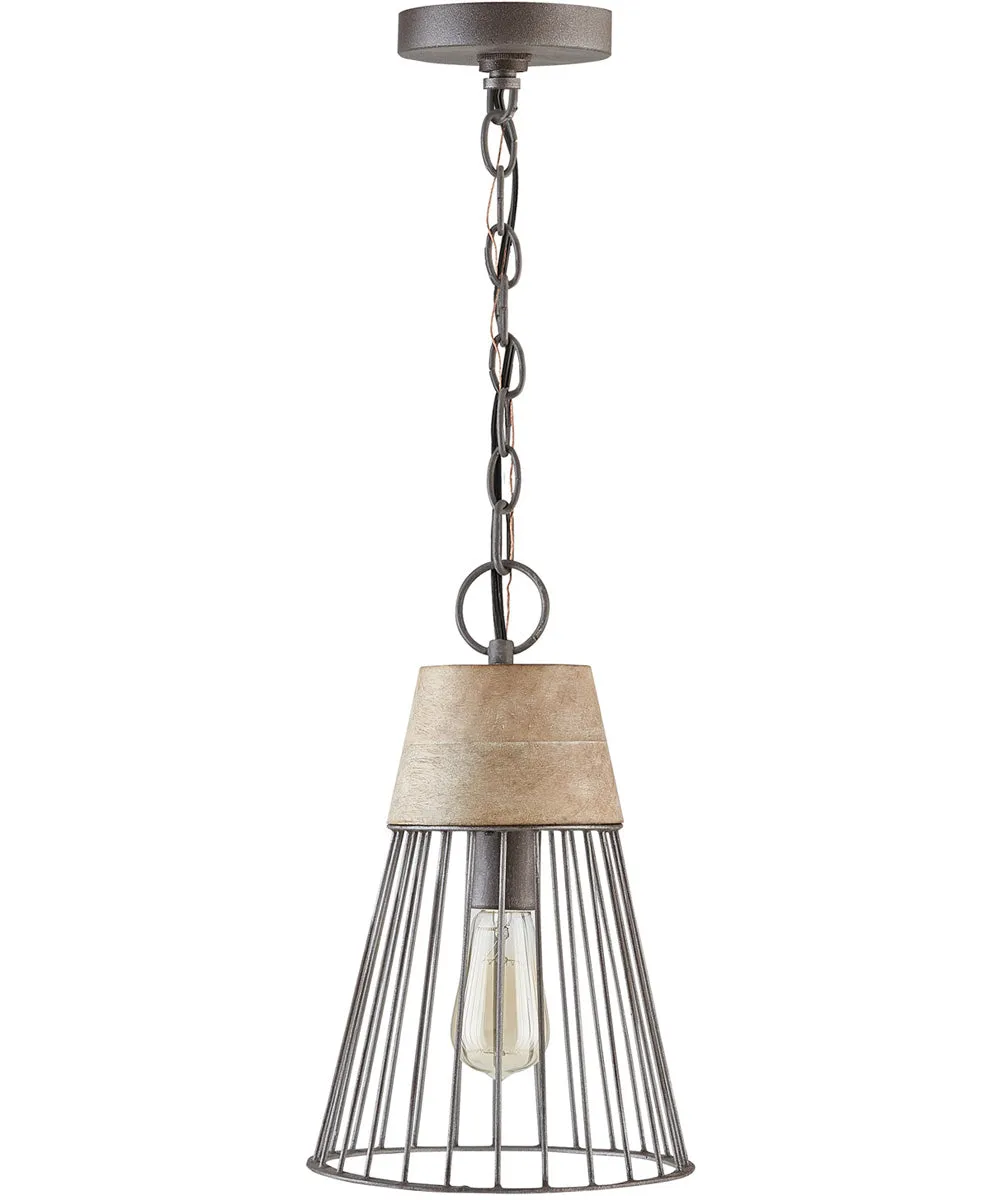 1-Light Pendant In Urban Wash