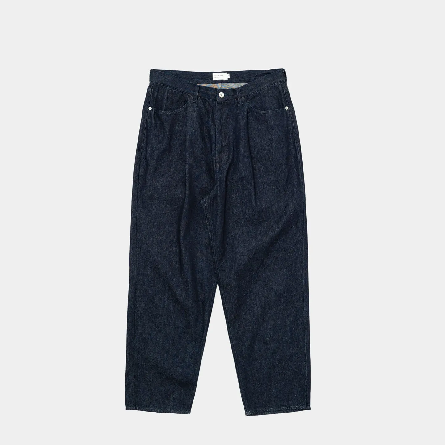 12oz Denim Deep Tuck Pants | Navy