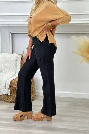 Black Kiah Flare Pants