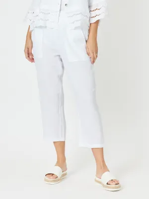 Byron Cotton 7/8 Pant - White