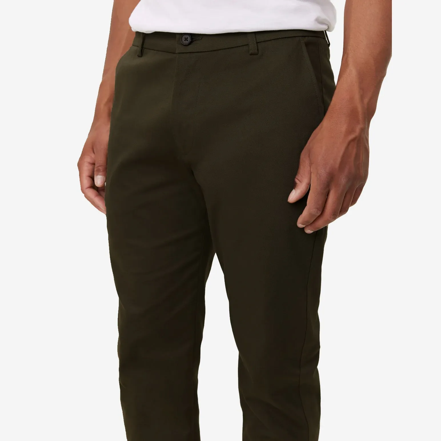 Como Regular Cotton Suit Pants - Rosin Green