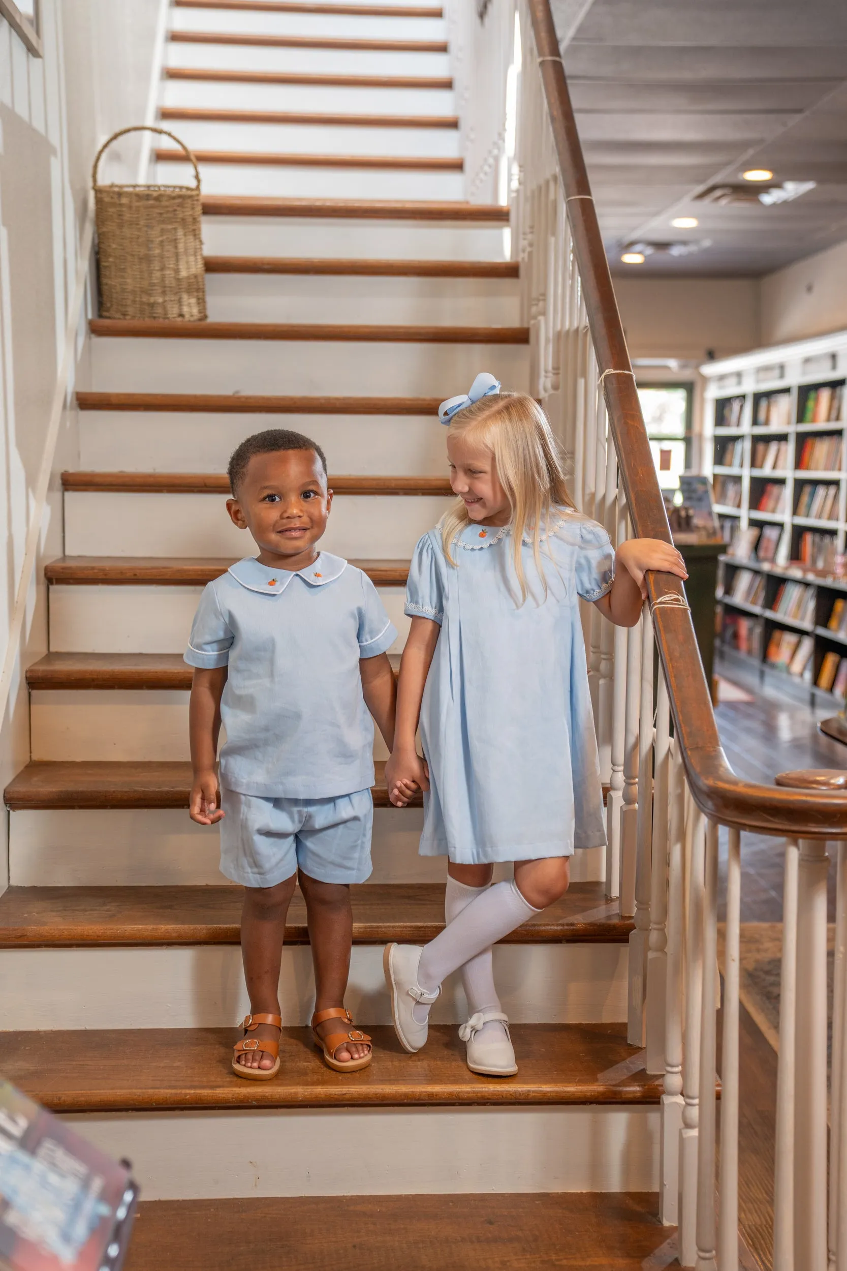 Crystal Light Blue Pumpkin Dress