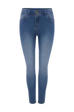 Dakota  Skinny Jeans Denim Blue High Rise