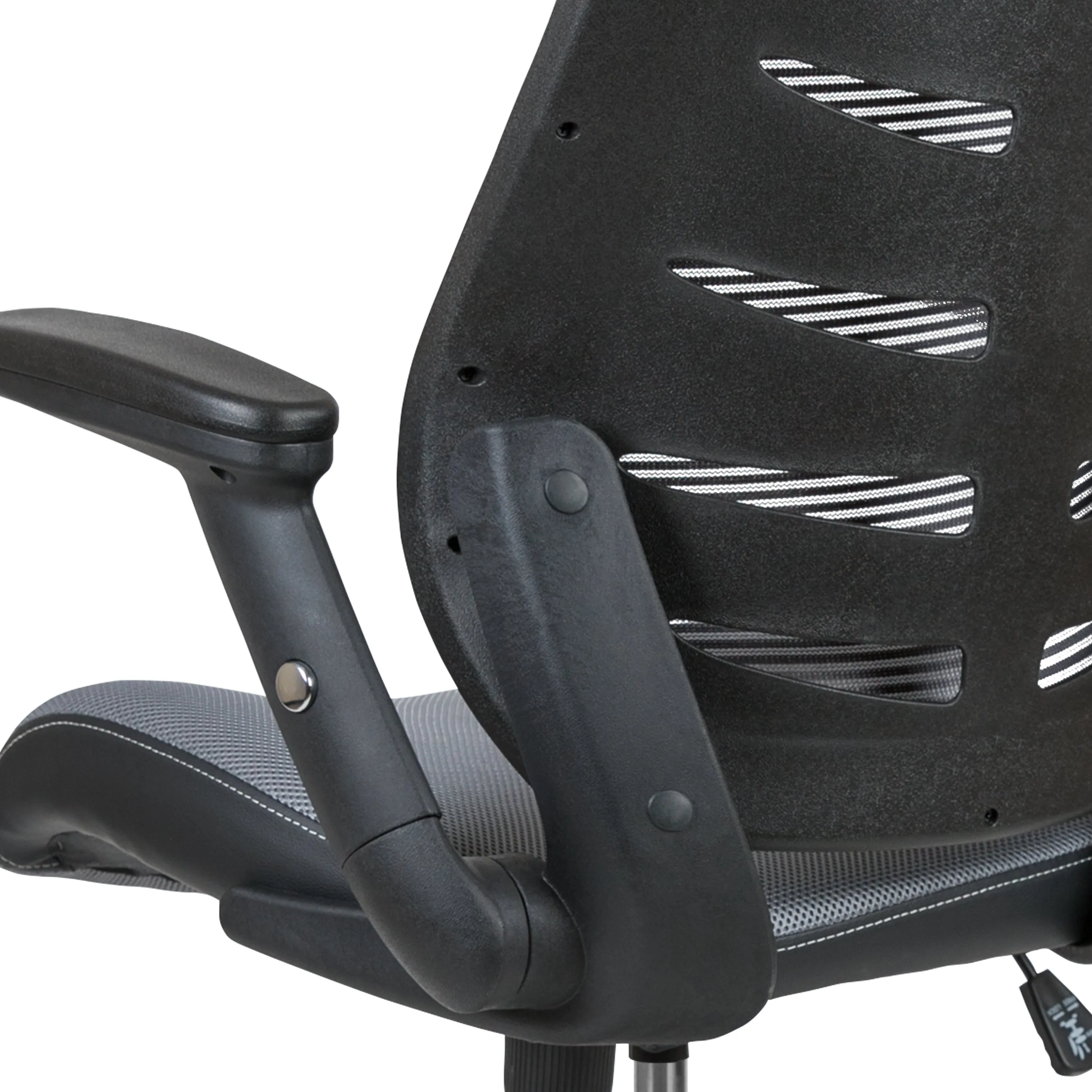 Dark Gray Mesh Drafting Chair BL-ZP-809D-DKGY-GG