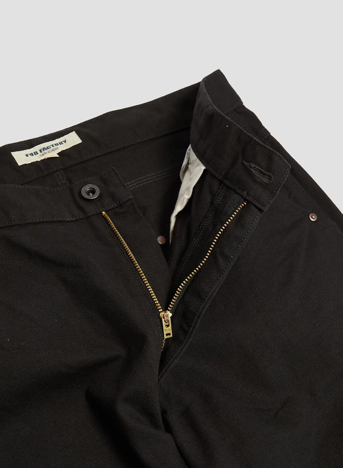 FOB Factory Cotton Duck Work Pant Black