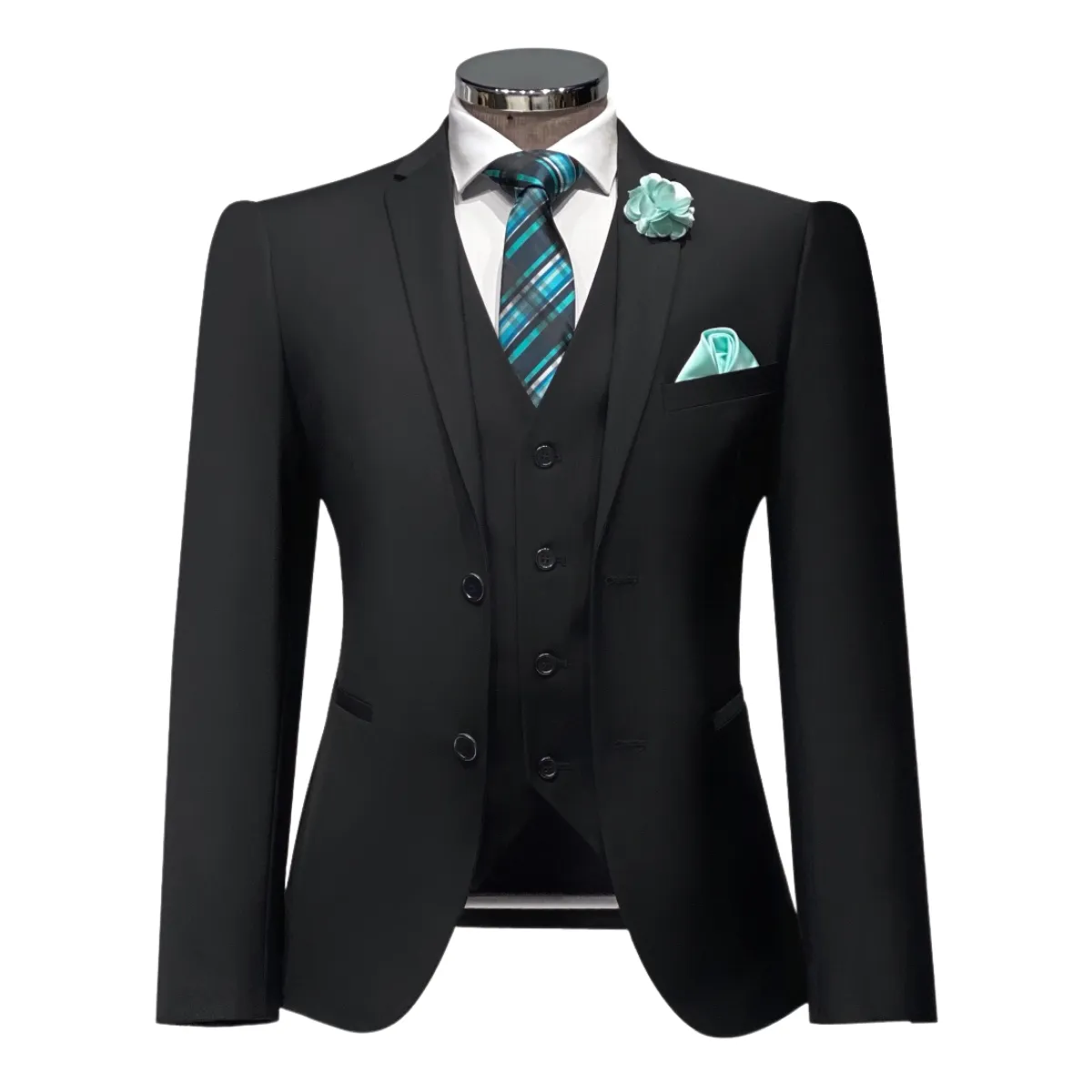 Hartford Solid Super Slim Vested Suit