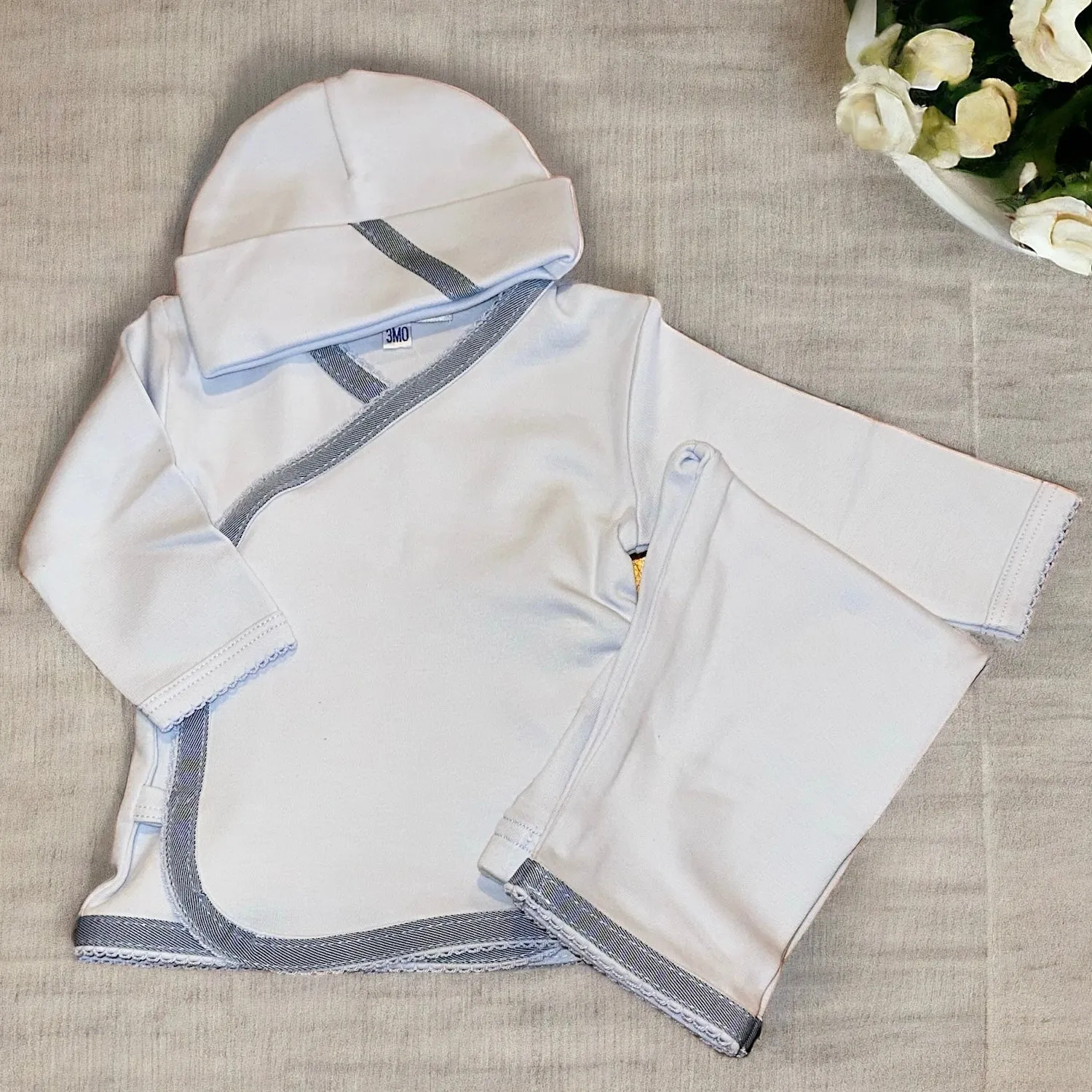 Infant Boy Blue Layette Set