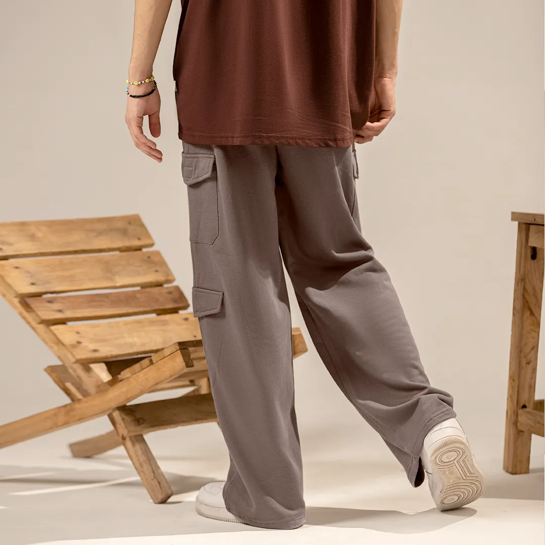 Java Brown Wide Leg Cargo Trouser