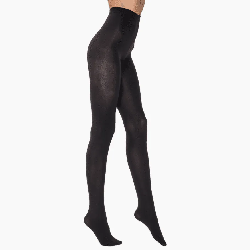 Material Girl Black Solid Tights