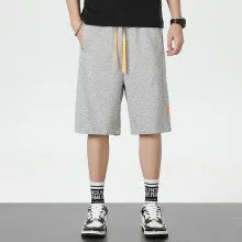 Men's Casual Loose Fit Solid Color Sports Shorts