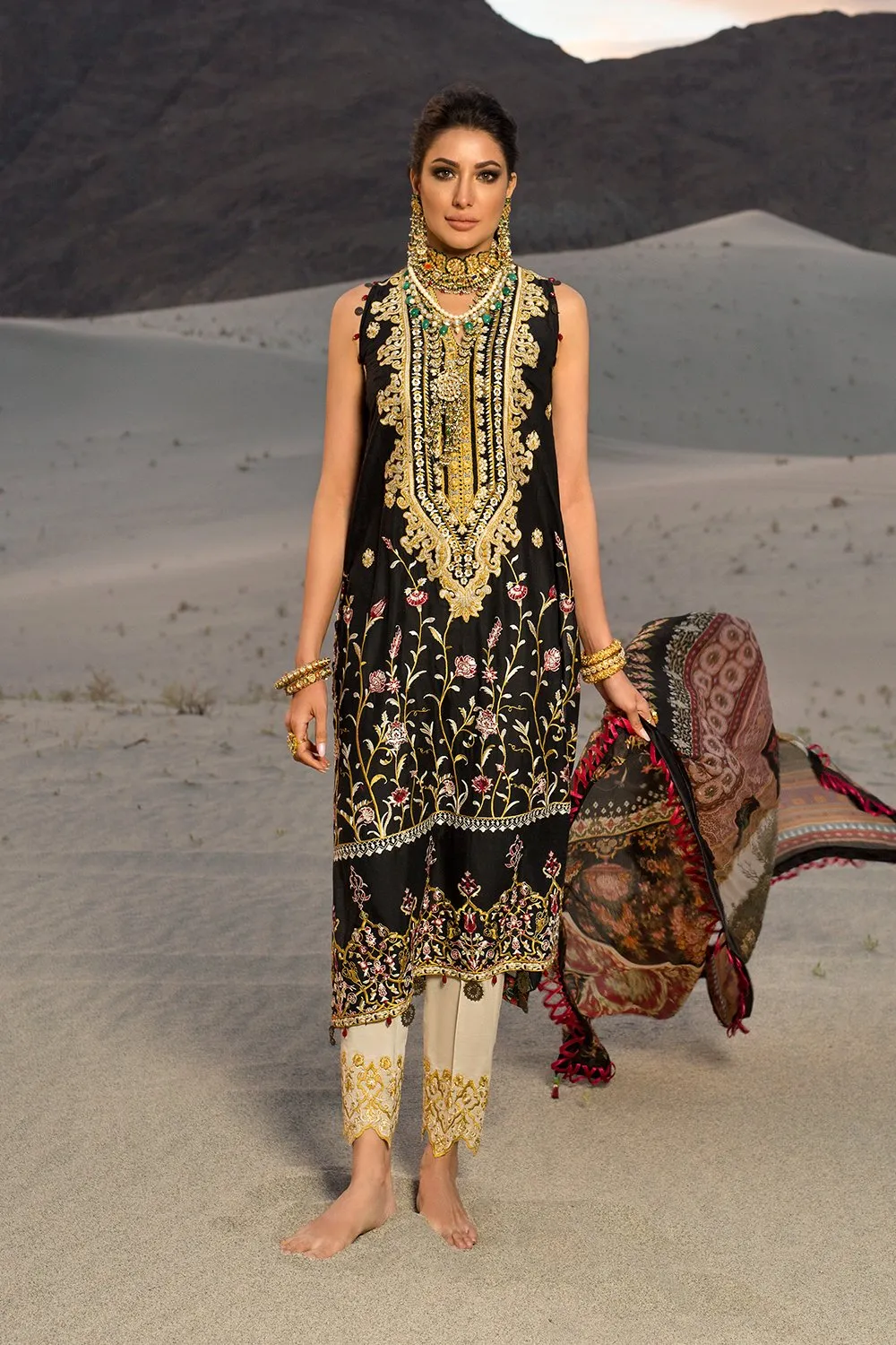 Nisa Hussain Luxury Lawn Collection '21 – NHL10-DUSK