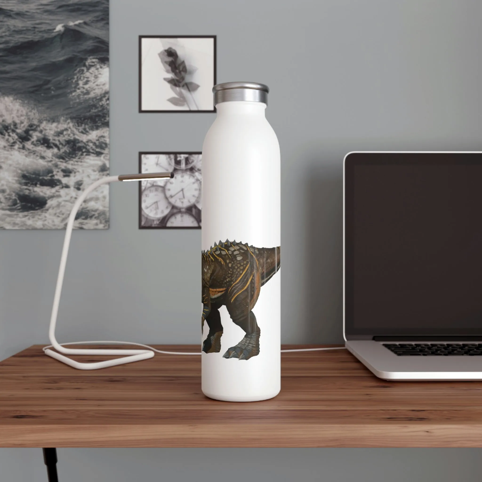 Pachycephalosaurus Slim Water Bottle