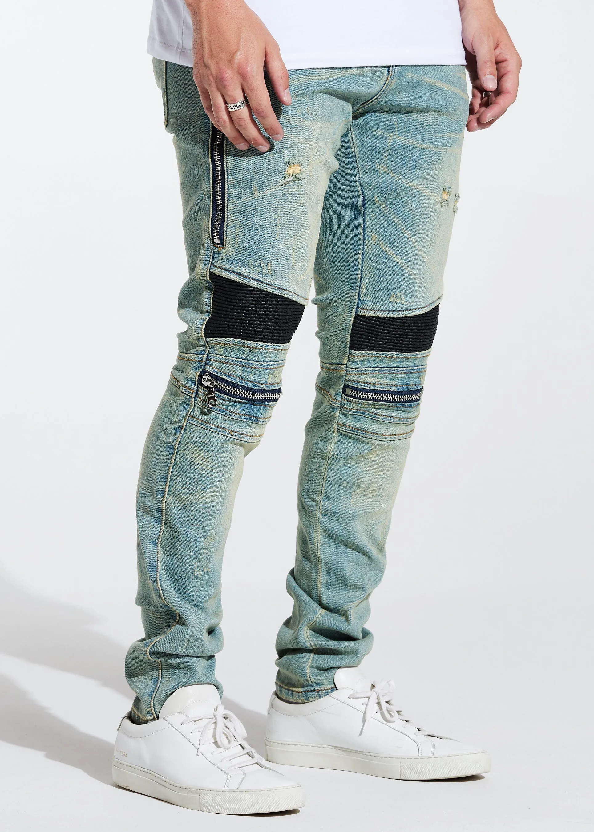 Sunny Biker Denim (Light Wash)