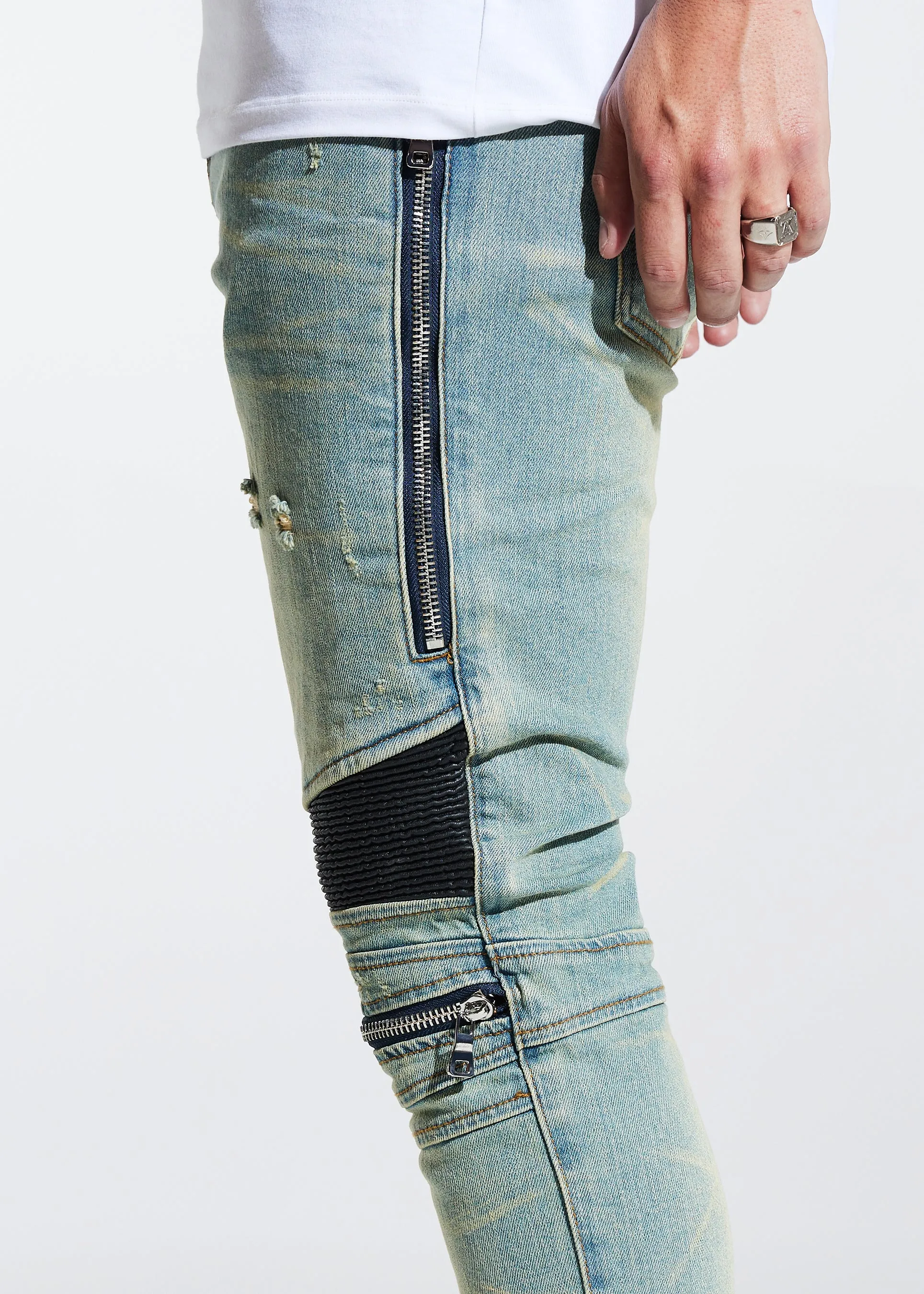 Sunny Biker Denim (Light Wash)