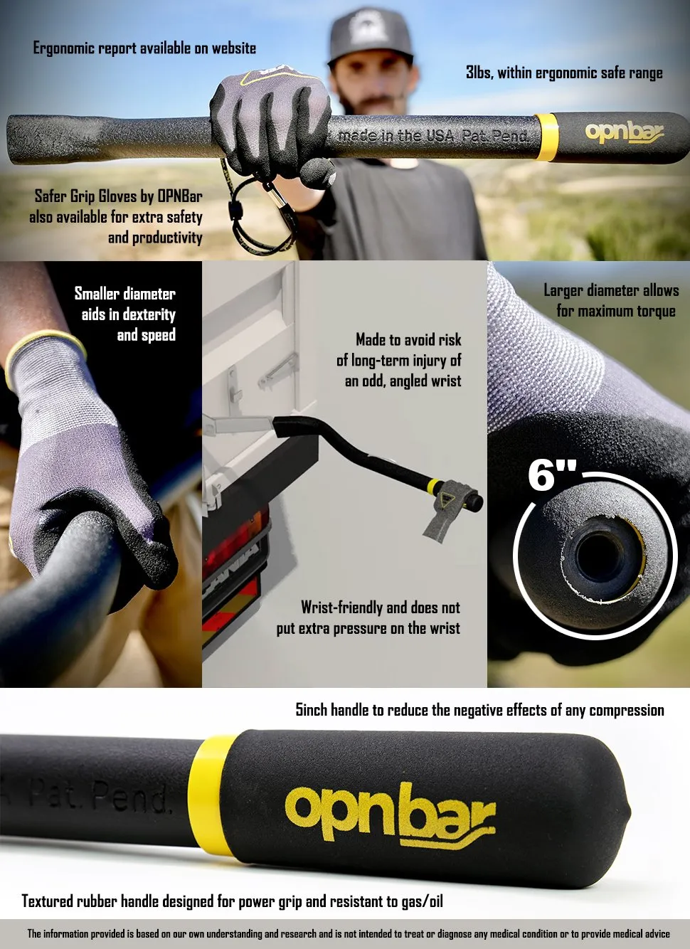 Tire Thumper/Bat/Beater, Leverage Bar and 5th Wheel Release Tool by OPNBar