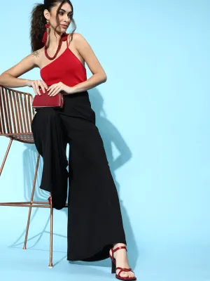 Women Black Wide Leg Pants